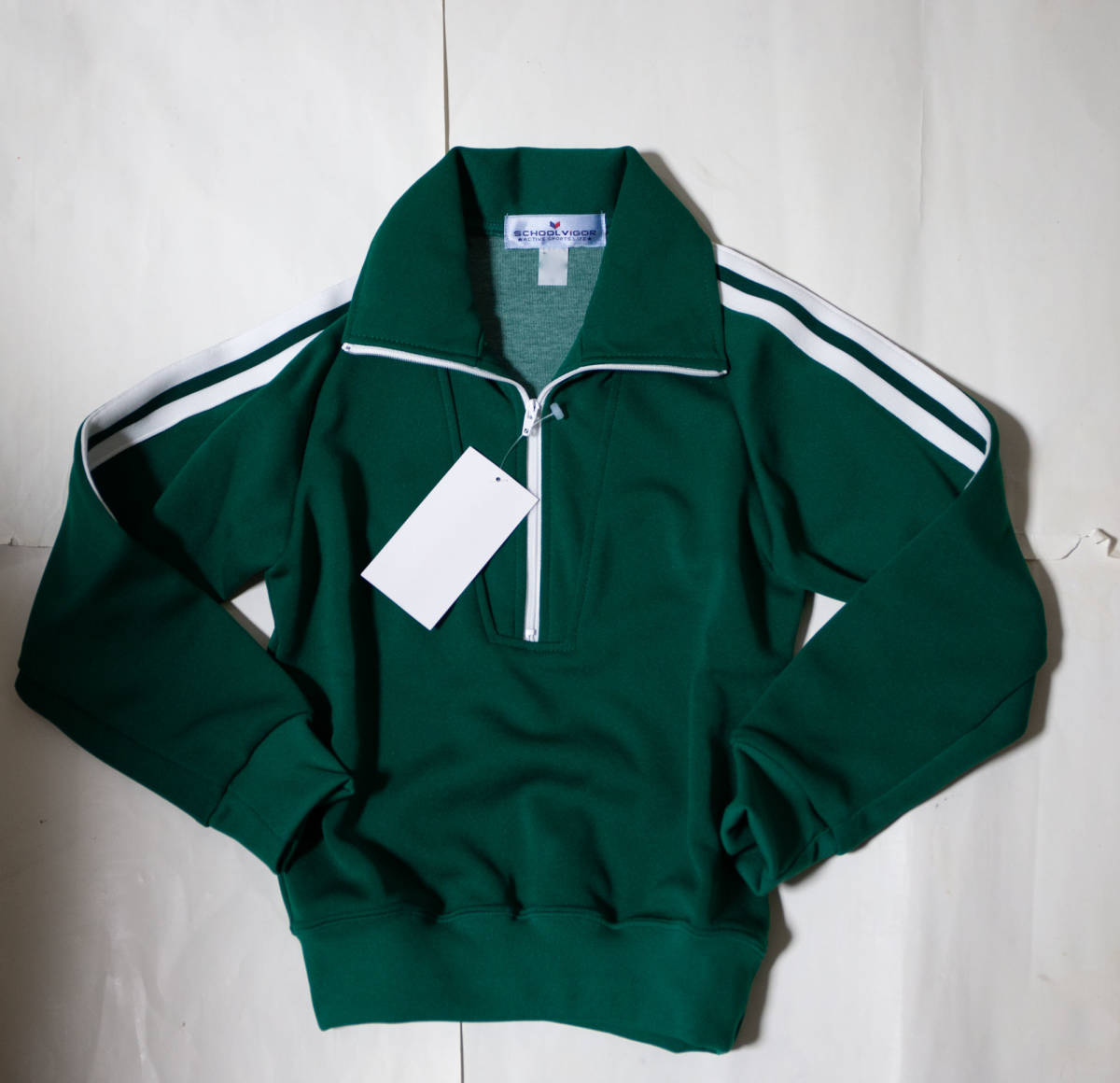 体操服 学校ジャージ上下 緑×白2本線 130 未使用品即決|Yahoo 体操服 学校ジャージ上下 緑×白2本線 130 未使用品即決|Yahoo