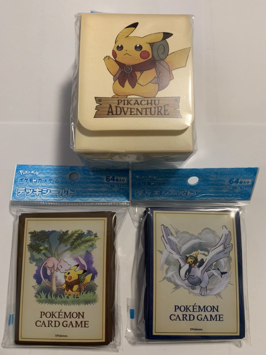 Pokemon Card Game deck case ADVENTURE Pikachu pokmon LUGIA MEW Pokemon  center pokemonpokeka deck shield sleeve : Real Yahoo auction salling