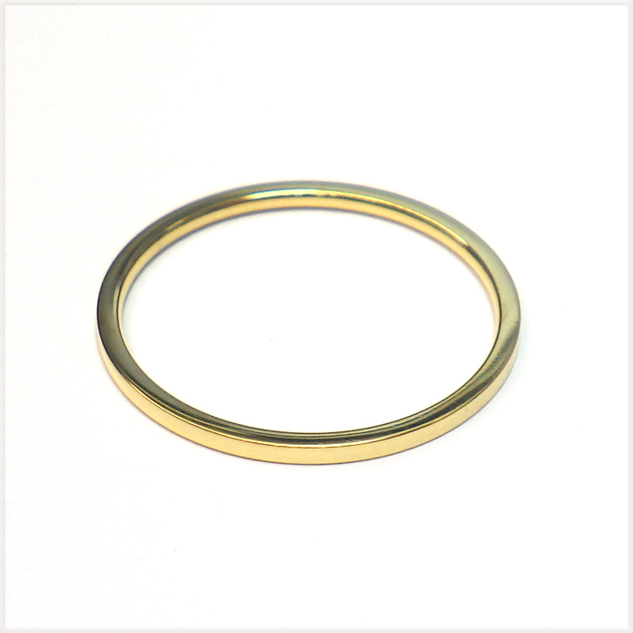 [RING] Yellow Gold Plated Flat Straight Slim フラット ストレート 1mm スリム ゴールド リング 16号 【送料無料】_画像2