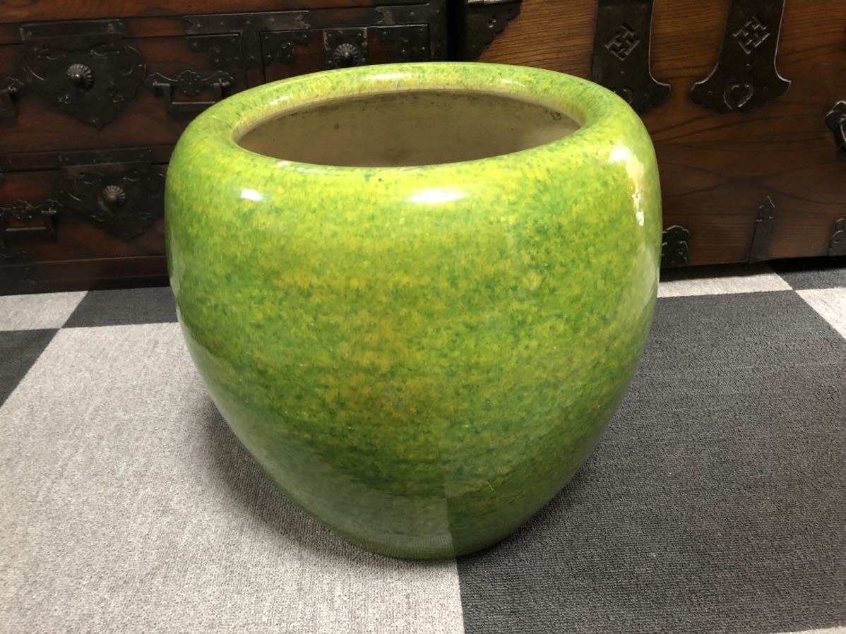 昭和レトロ 骨董品 火鉢 十錦手 幅約34cm 重さ10.5kg アンティーク