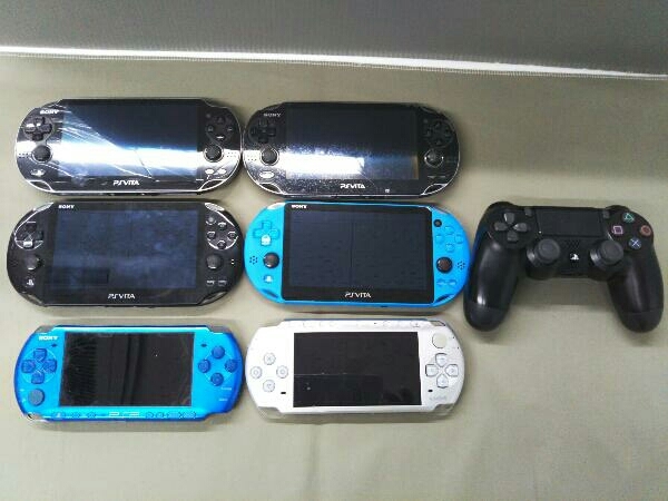 ジャンク SONY PSVITA、PSP、PS4ワイヤレスコントローラー 7点セット