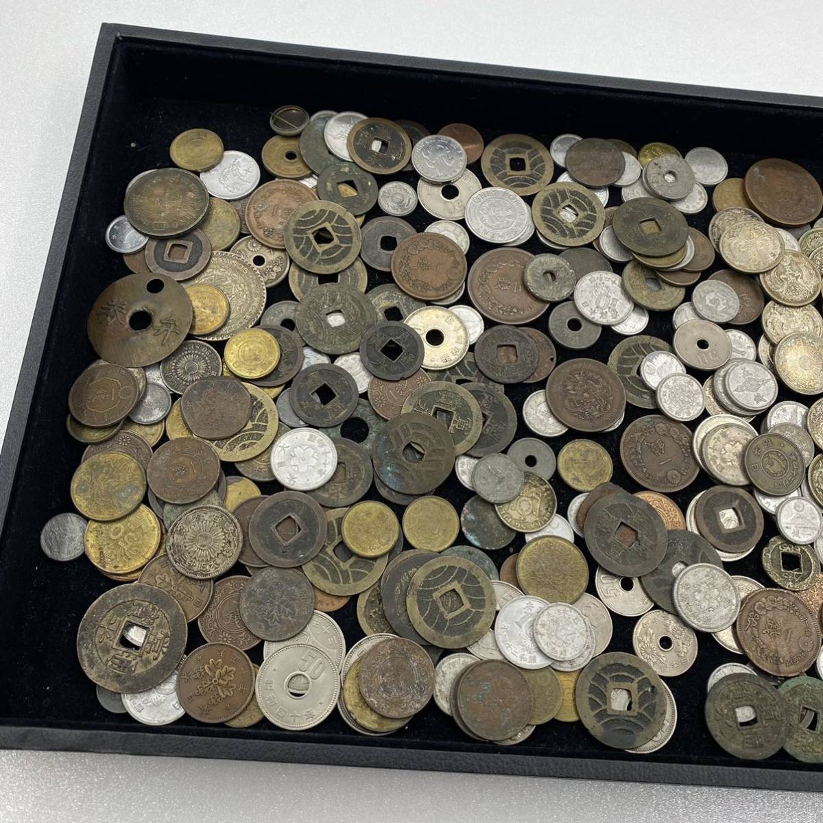 古銭 まとめ売り 50銭銀貨 一朱銀 天保通宝 寛永通宝など