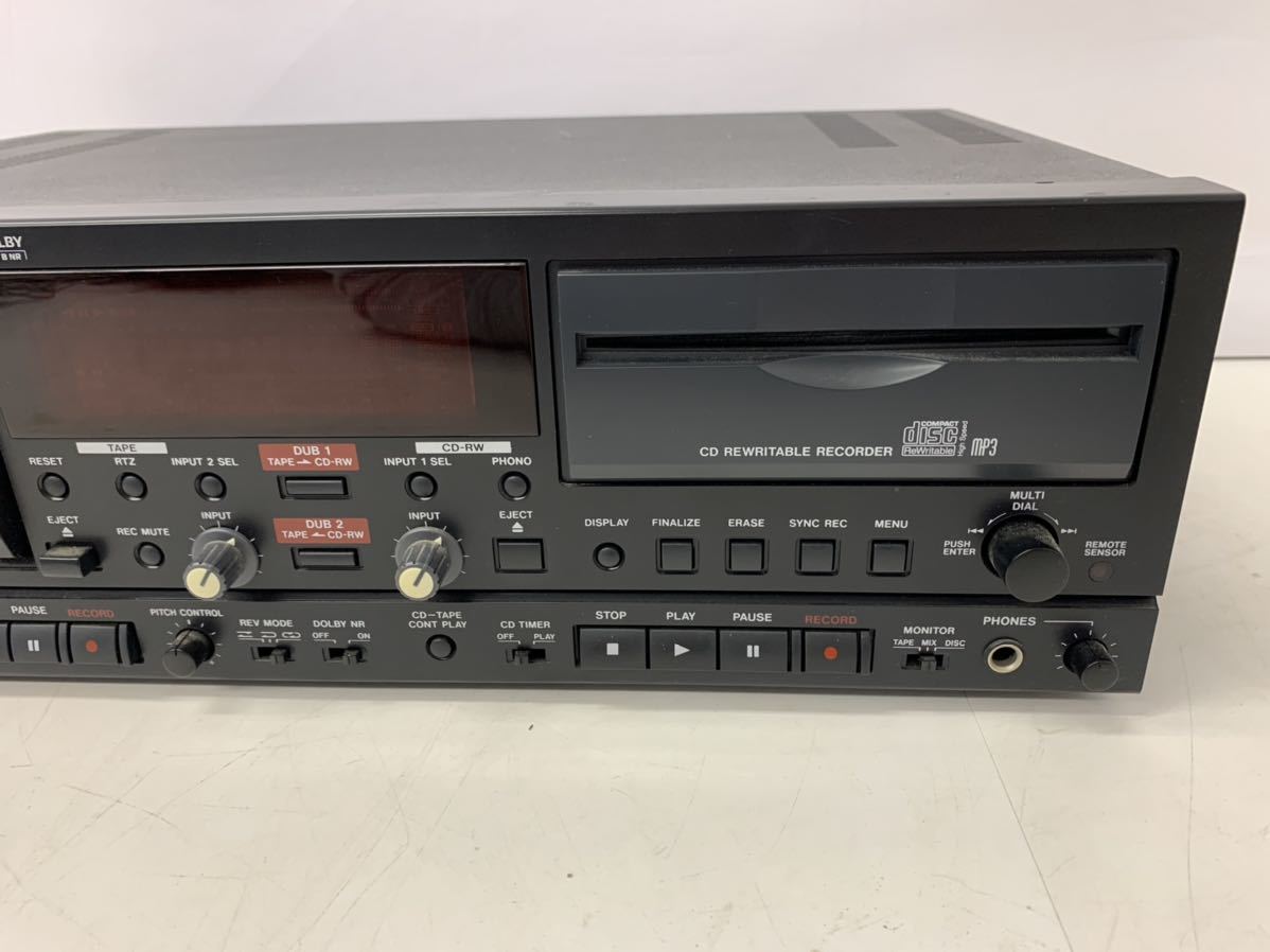 TASCAM タスカム CC-222SL MKII 業務用　CDレコーダー　カセットレコーダー　2008年製　通電未確認　動作未確認　コード無し　ジャンク_画像4