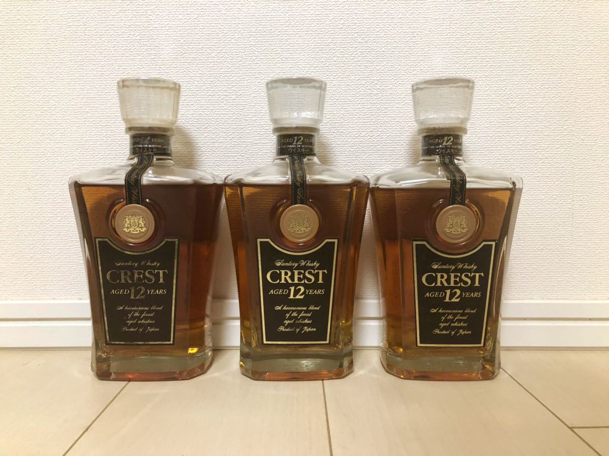 SUNTORY CREST 12YEARS サントリークレスト12年 3本セット 未開封 検索