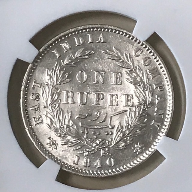 英領インド １ルピー銀貨 ビクトリアヤング