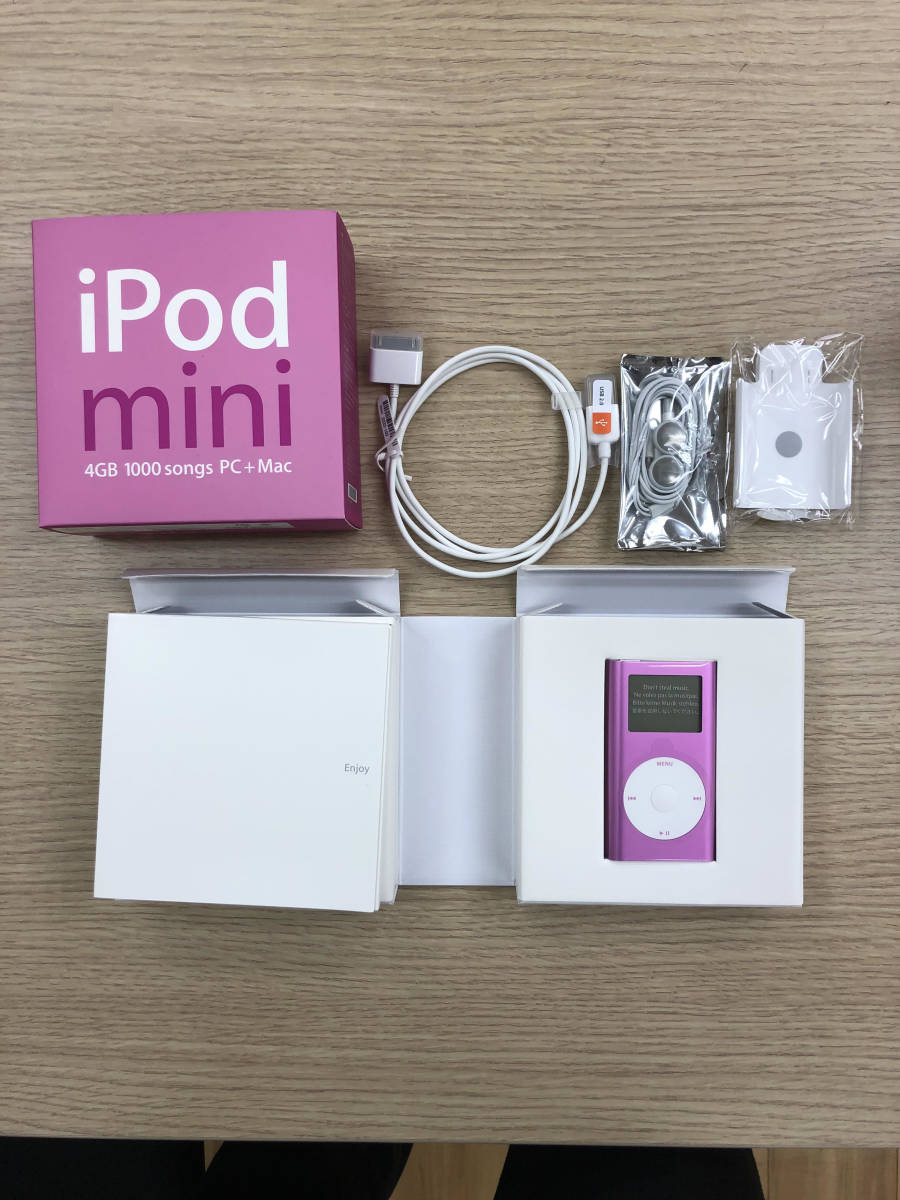 #1507　Apple iPod mini Pink 4GB 未使用品　本体未開封_画像1