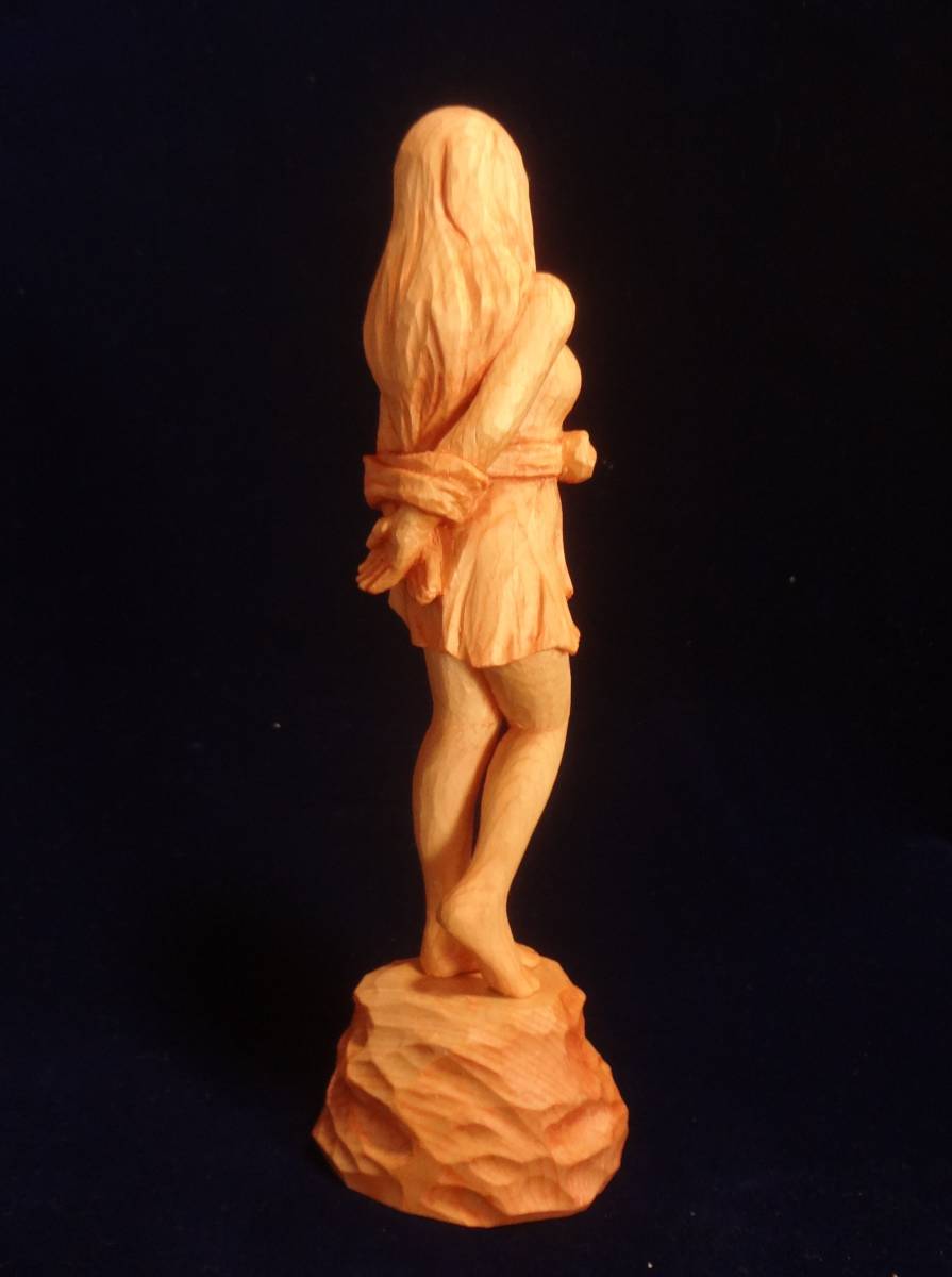  exhibitior work original tree sculpture art [ and romeda] art art woman hand made sculpture Greece myth gilisia
