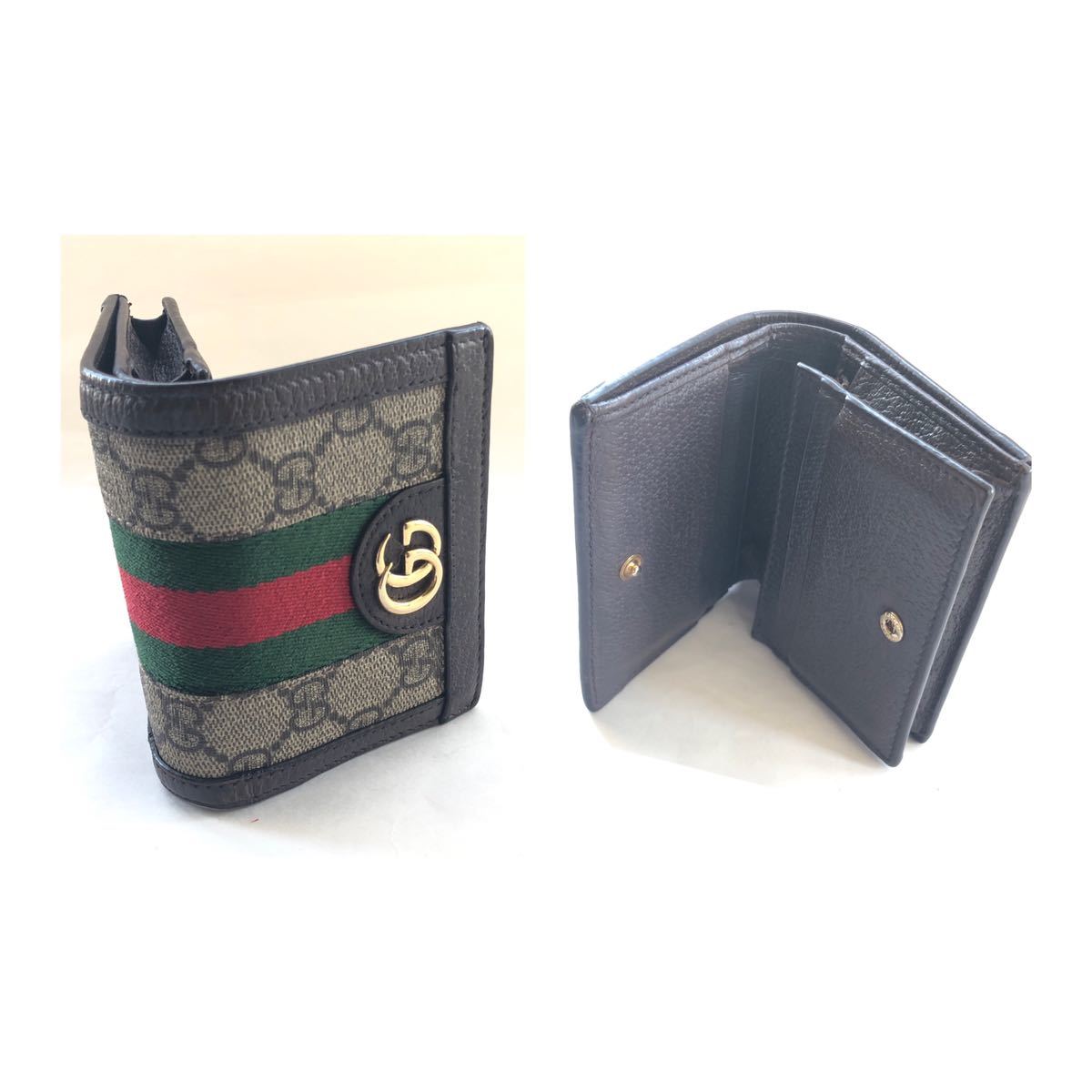 GUCCI グッチ GG スプリーム オフィディア コンパクトウォレット