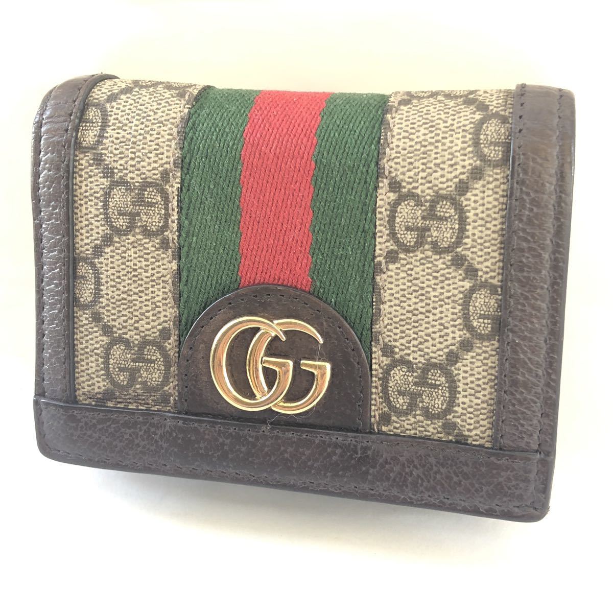 GUCCI グッチ GG スプリーム オフィディア コンパクトウォレット