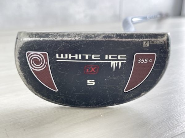 ◇パター 中古品 オデッセイ WHITE ICE ix 5 355G クランクシャフト ゴルフクラブ ヘッドカバー付き ODEYSSEY /60337_画像2