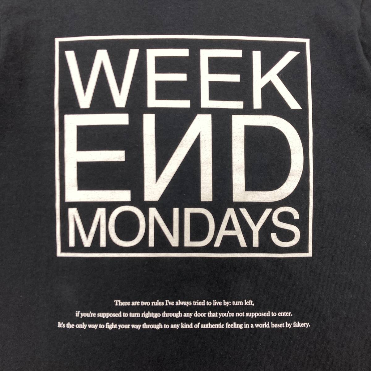 UNDERCOVER 19SS WEEKEND MONDAYS ロンT ブラック Sサイズ アンダーカバー 長袖 Tシャツ カットソー UNDER COVER RECORDS archive 2020374 _画像8