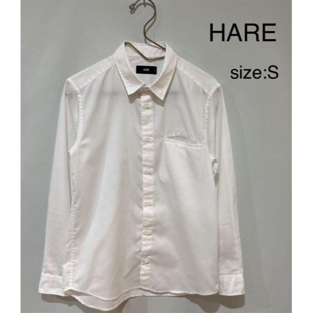 ハレ HARE シャツ SHIRT 長袖 メンズ S ホワイト 定番 トップス の商品