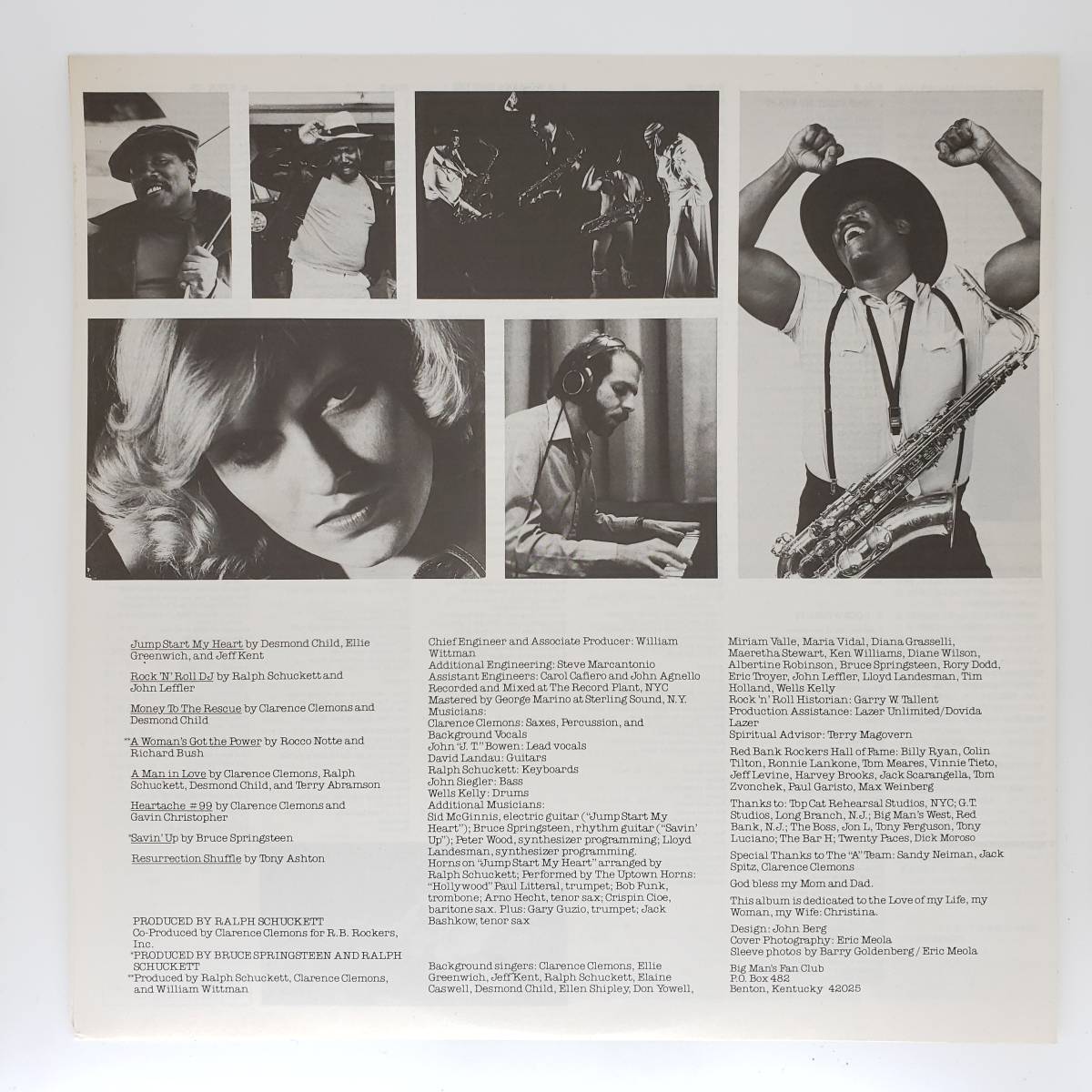 良盤屋 P-2982◆LP◆Rock,　クラレンス・クレモンズ Clarence Clemons And The Red Bank Rockers ／ Rescue 　まとめて送料480_画像6