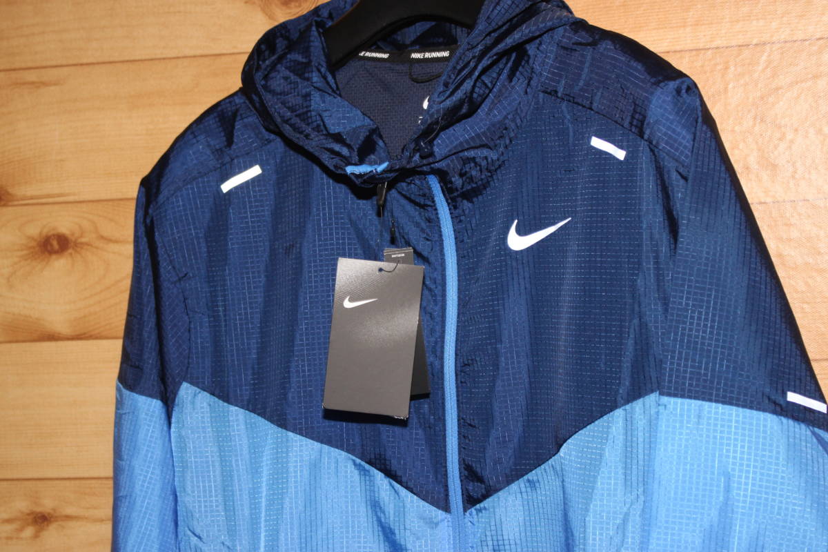 未使用NIKEナイキ メンズL 青紺 ウィンドランナージャケット 未使用NIKEナイキ メンズL 青紺 ウィンドランナージャケット