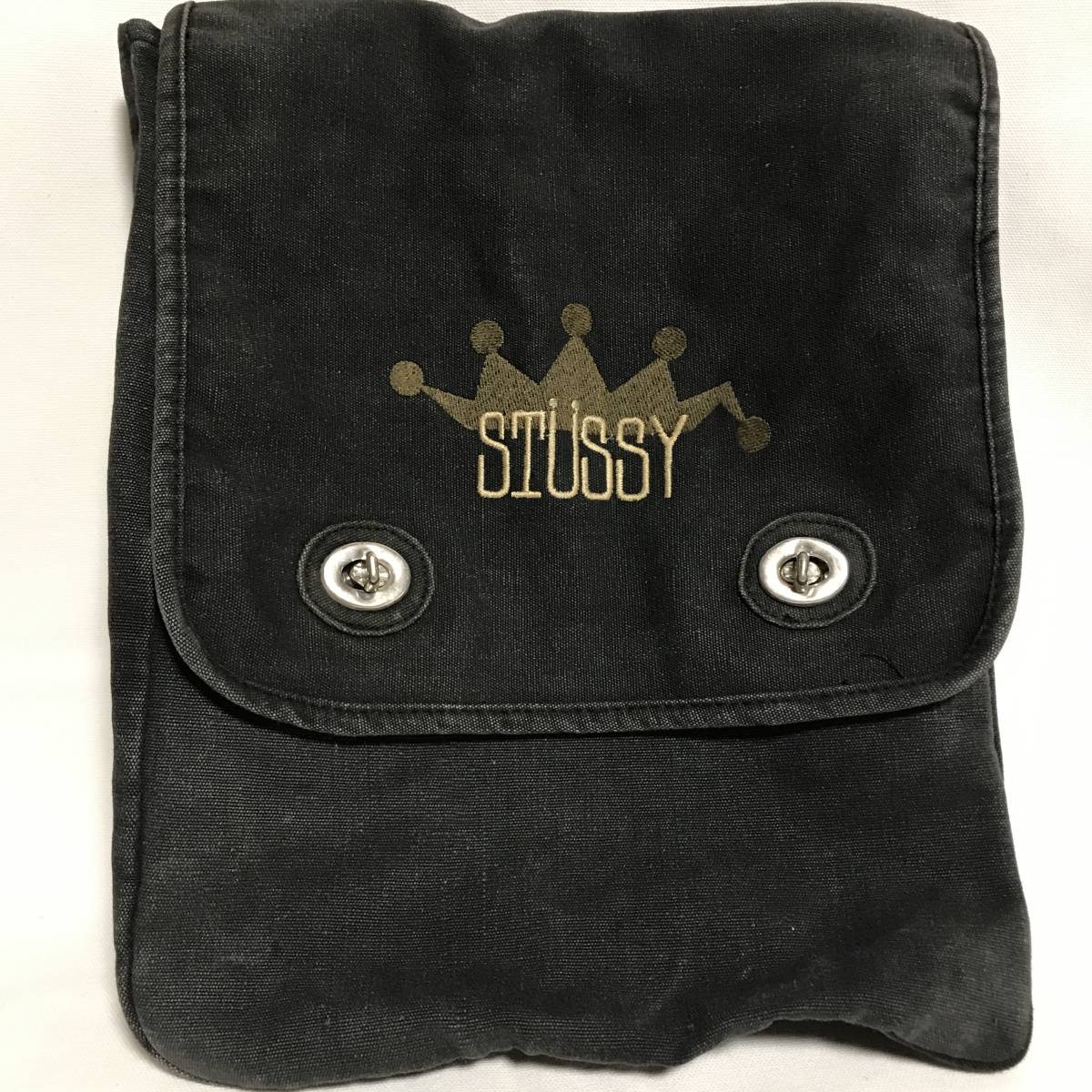 90s OLD STUSSY オールドステューシー ショルダーバッグ クラウン