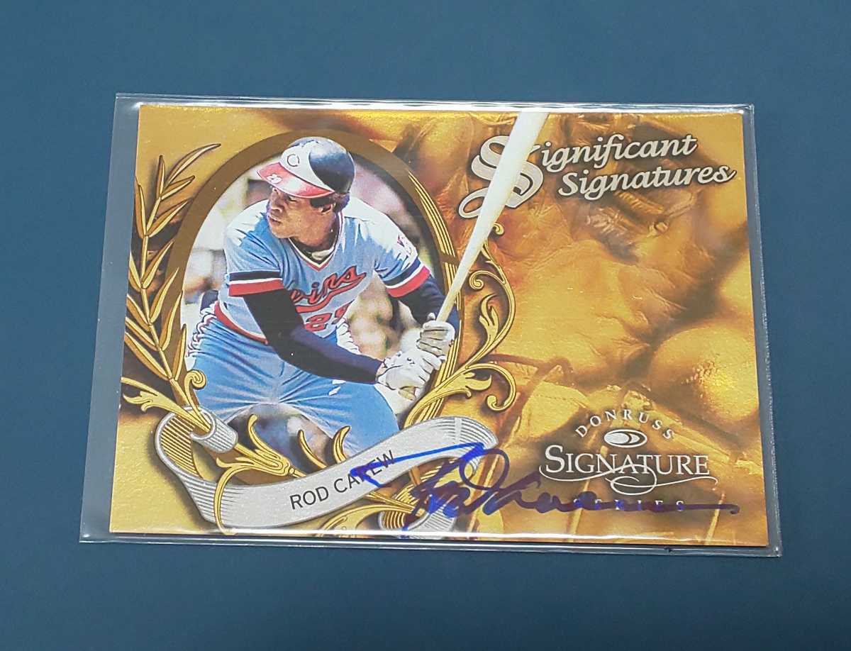 Rod Carew ロッド カルー 直筆サイン入りカード Hof91 3053インスクリプション Signed サイン会 殿堂 ツインズ ビンテージ 安打製造機 Www Esyav Com