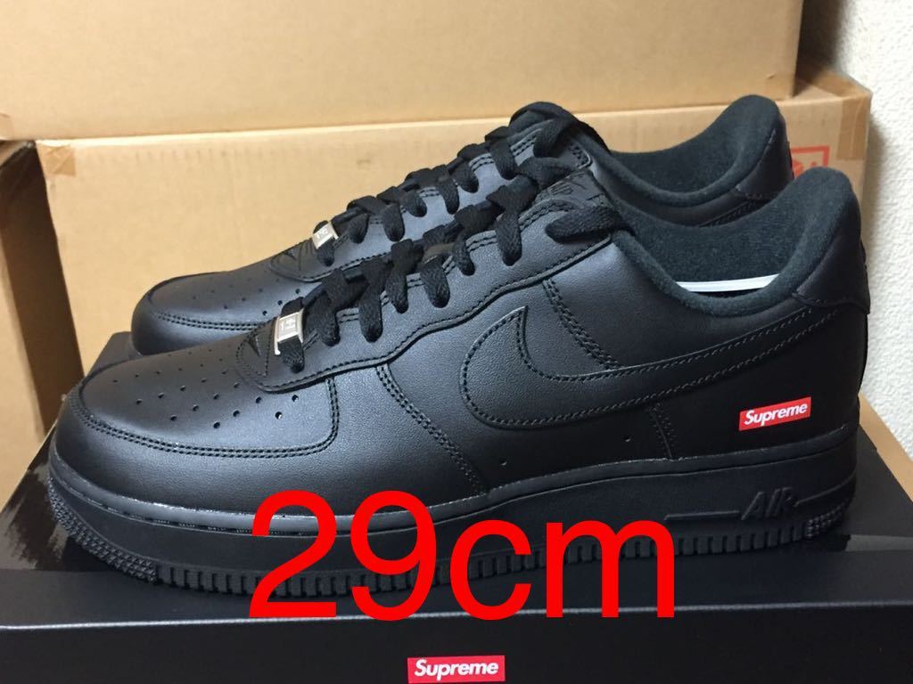 黒29cm 国内正規 Supreme NIKE AIR FORCE 1 LOW Black シュプリーム