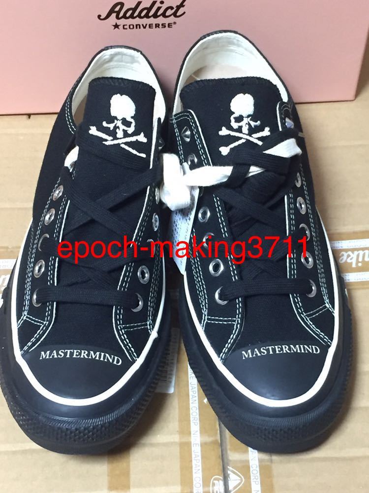 黒黒29cm 即決 国内正規新品 mastermind JAPAN CONVERSE ADDICT CHUCK