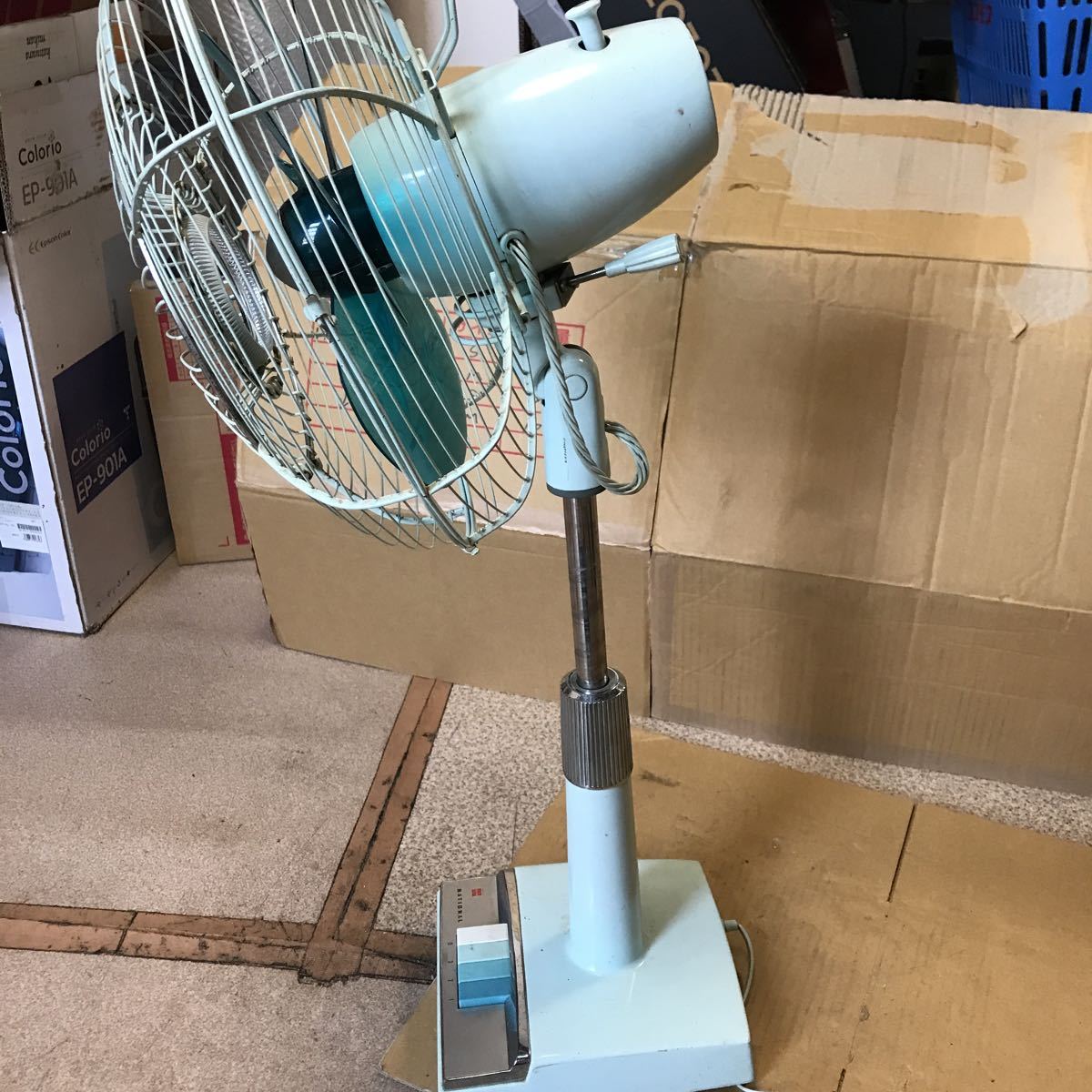 National F-30SD ELECTRIC FAN/30cm 扇風機 昭和レトロ ジャンク品_画像6