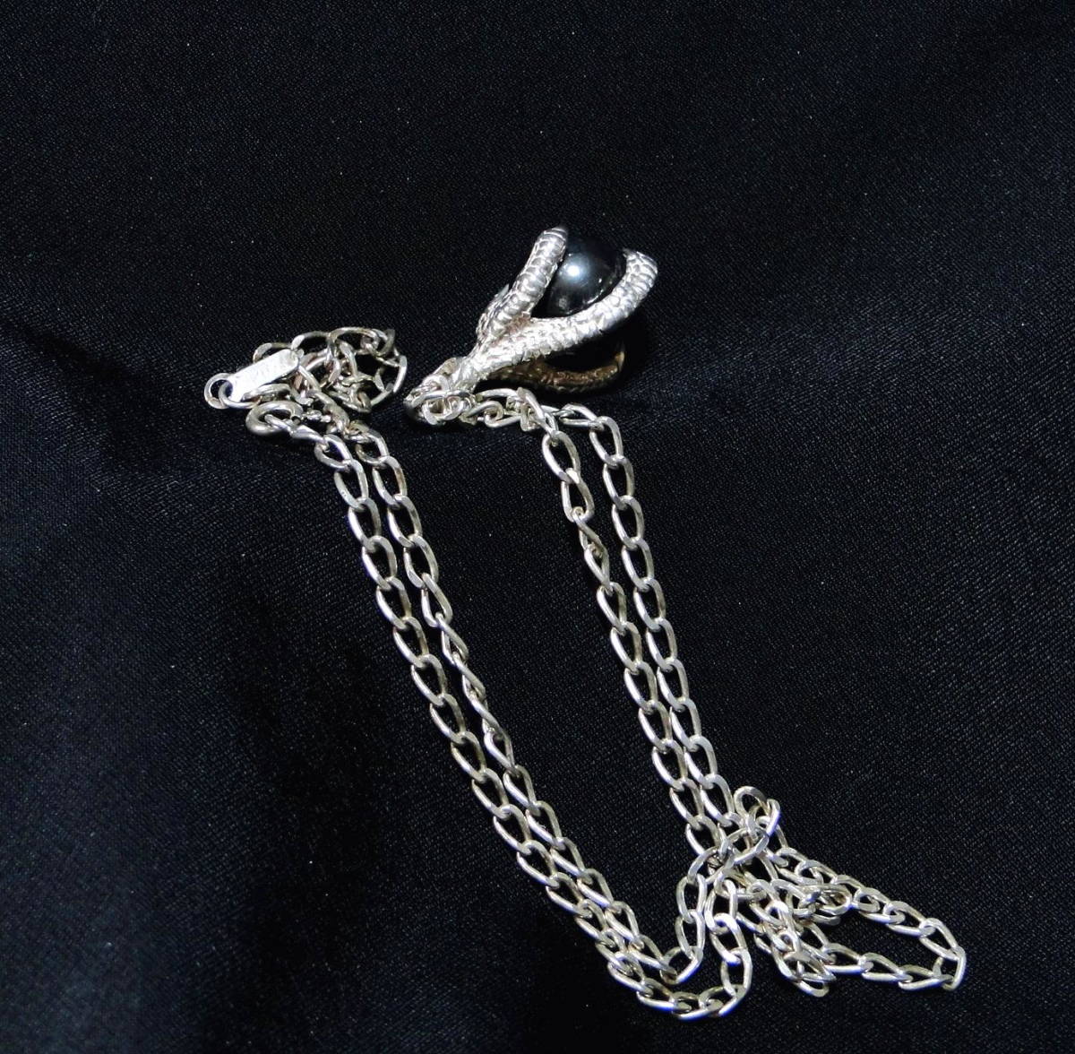 90's ナバホ族 イーグル ペンダント シルバー刻印 ネックレス NAVAJO トゥファキャスト TUFA CASTED PENDANT ビンテージ・送料込_画像3