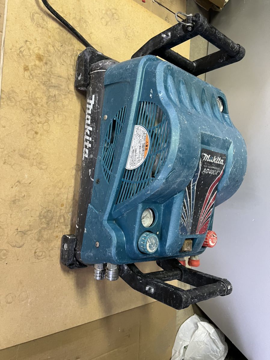 ください➸ ヤフオク! 満タン3分50秒 高圧常圧マキタAC400X エア - 良品 プロモーション マキタ makita 満タン5分14秒 エアーコンプレッサー AC400XL 工具/メンテナンス