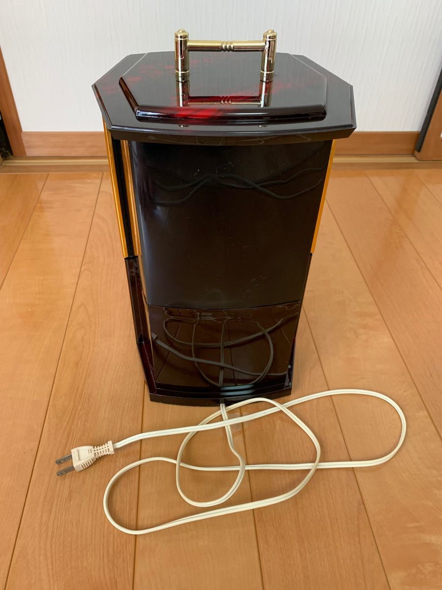ファイバーライト 回転式光ファイバー 電飾の花付き置き時計昭和 ファイバーライト 回転式光ファイバー 電飾の花付き置き時計昭和