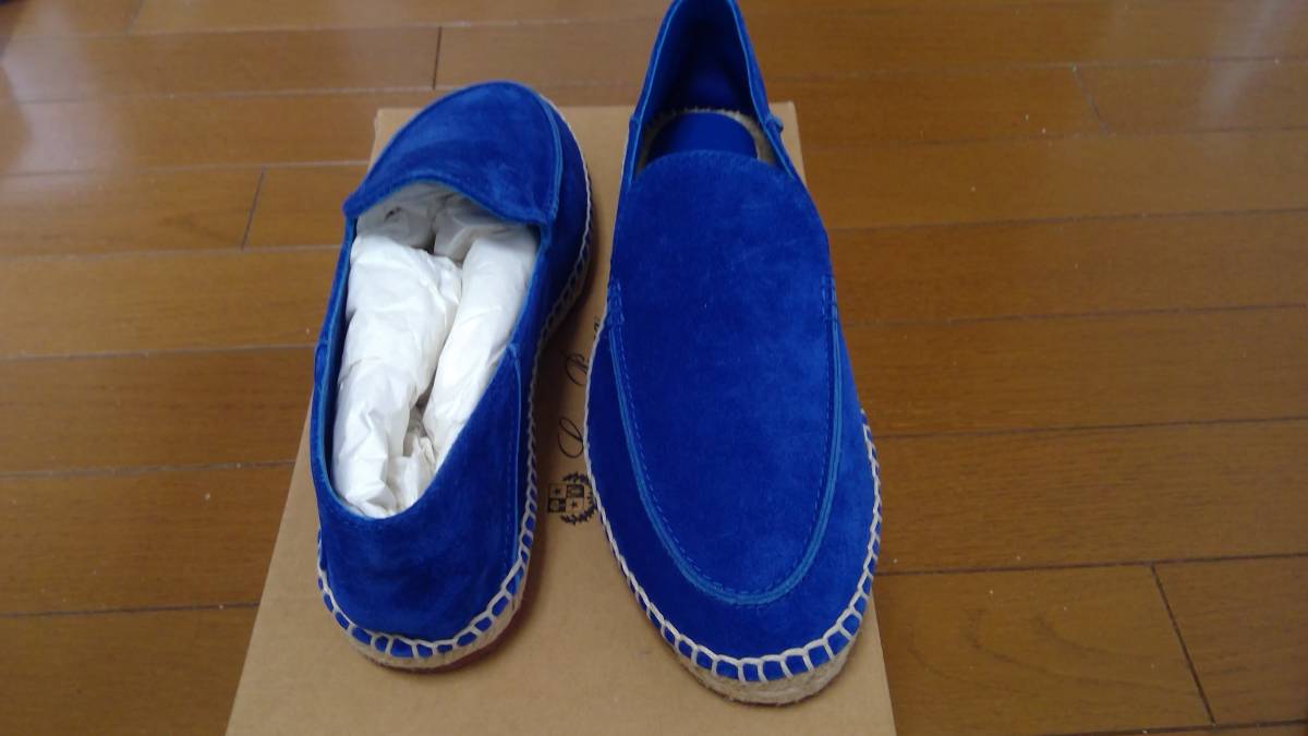 【未使用】ロロピアーナ：FAG 1670 WH61 SEASIDE WALK SUEDE 39サイズ 【即決】_画像1