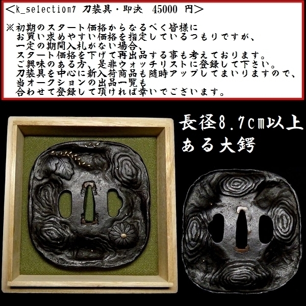 刀装具 #0916】 鉄味抜群!明珍の名作を彷彿とさせる生まれ良き名作