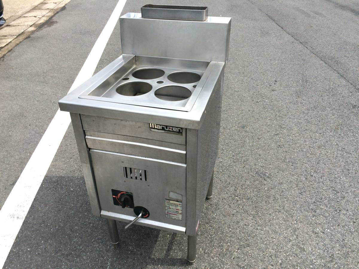 マルゼン ゆで麺器 MRK-046B 4テボ LPガス プロパンガス 茹で麺器