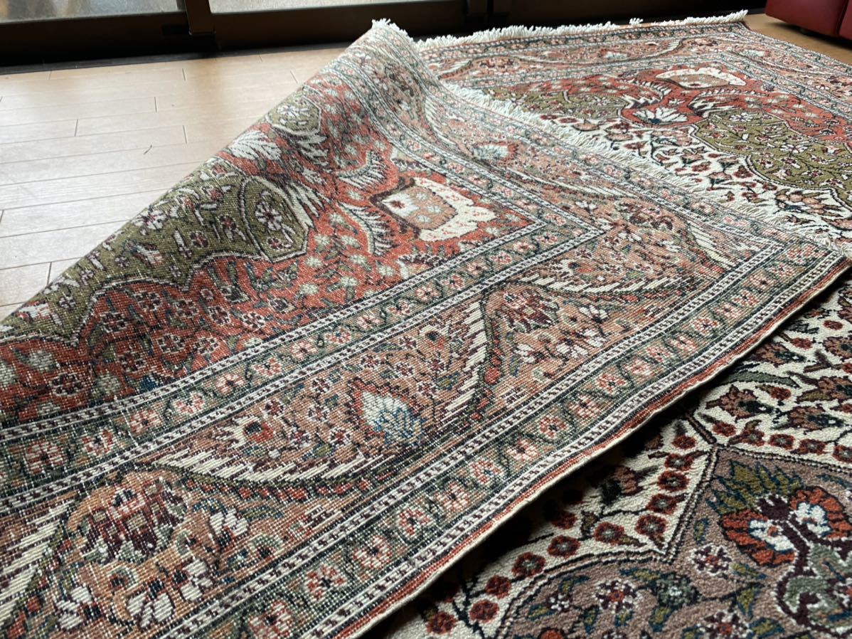トルコ直輸入！絨毯のある素敵な暮らしおすすめです！！大変美しいラディック以上の質手織カイセリ絨毯厚みもあり極上の絨毯です！日本発送_画像7