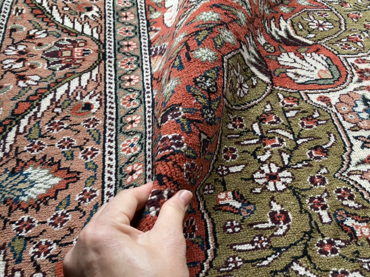 トルコ直輸入！絨毯のある素敵な暮らしおすすめです！！大変美しいラディック以上の質手織カイセリ絨毯厚みもあり極上の絨毯です！日本発送_画像6