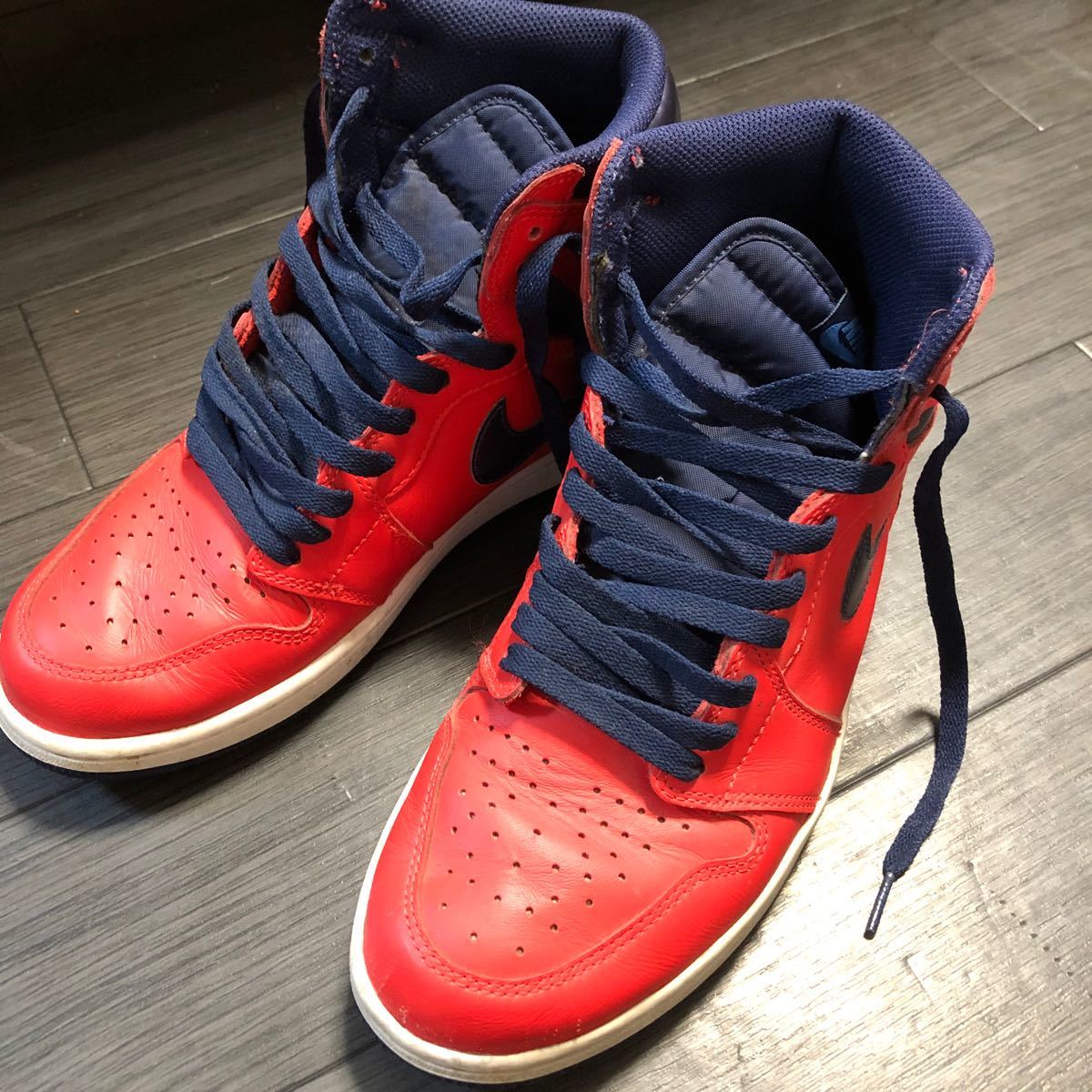 Paypayフリマ Nike Air Jordan ハイカット 赤 レッド スニーカー 紐 26 5cm メンズ Nike Jordan Paypayフリマ Nike Air Jordan ハイカット 赤 レッド スニーカー 紐 26 5cm メンズ Nike Jordan