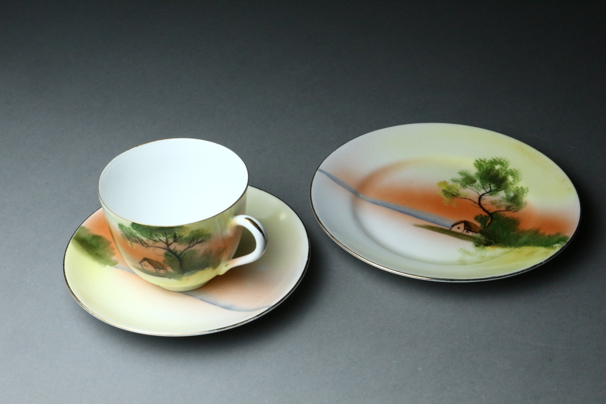 ランキングや新製品 オールドノリタケ 夕暮れの湖畔図 カップ ソーサー ケーキ皿 トリオセット Noritake マルキ印 Singshala Com ランキングや新製品 オールドノリタケ 夕暮れの湖畔図 カップ ソーサー ケーキ皿 トリオセット Noritake マルキ印 Singshala Com