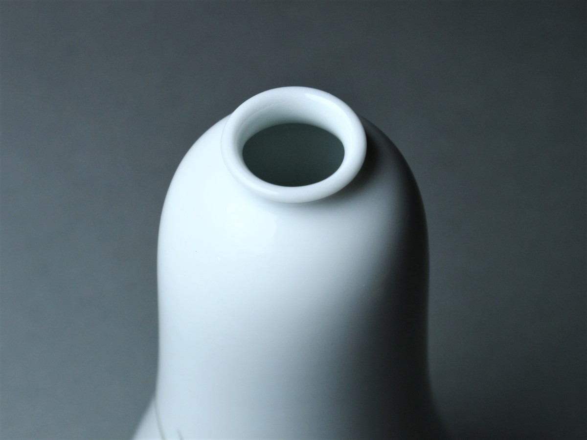 十四代 酒井田柿右衛門 錦 粟鶉文 一輪生 共箱 / 有田焼 花器 花入 染