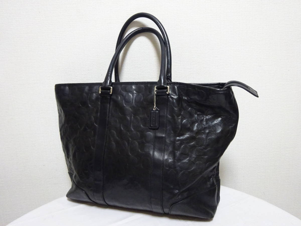 することにしました Coach コーチ レザーショルダートートバッグ