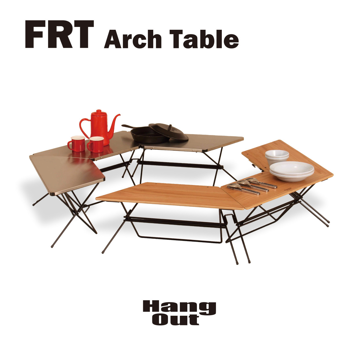 アウトドア ハングアウト Hang Out アーチテーブル ステンレストップ Arch Table Stainless Top FRT-7030ST キャンプ_画像9