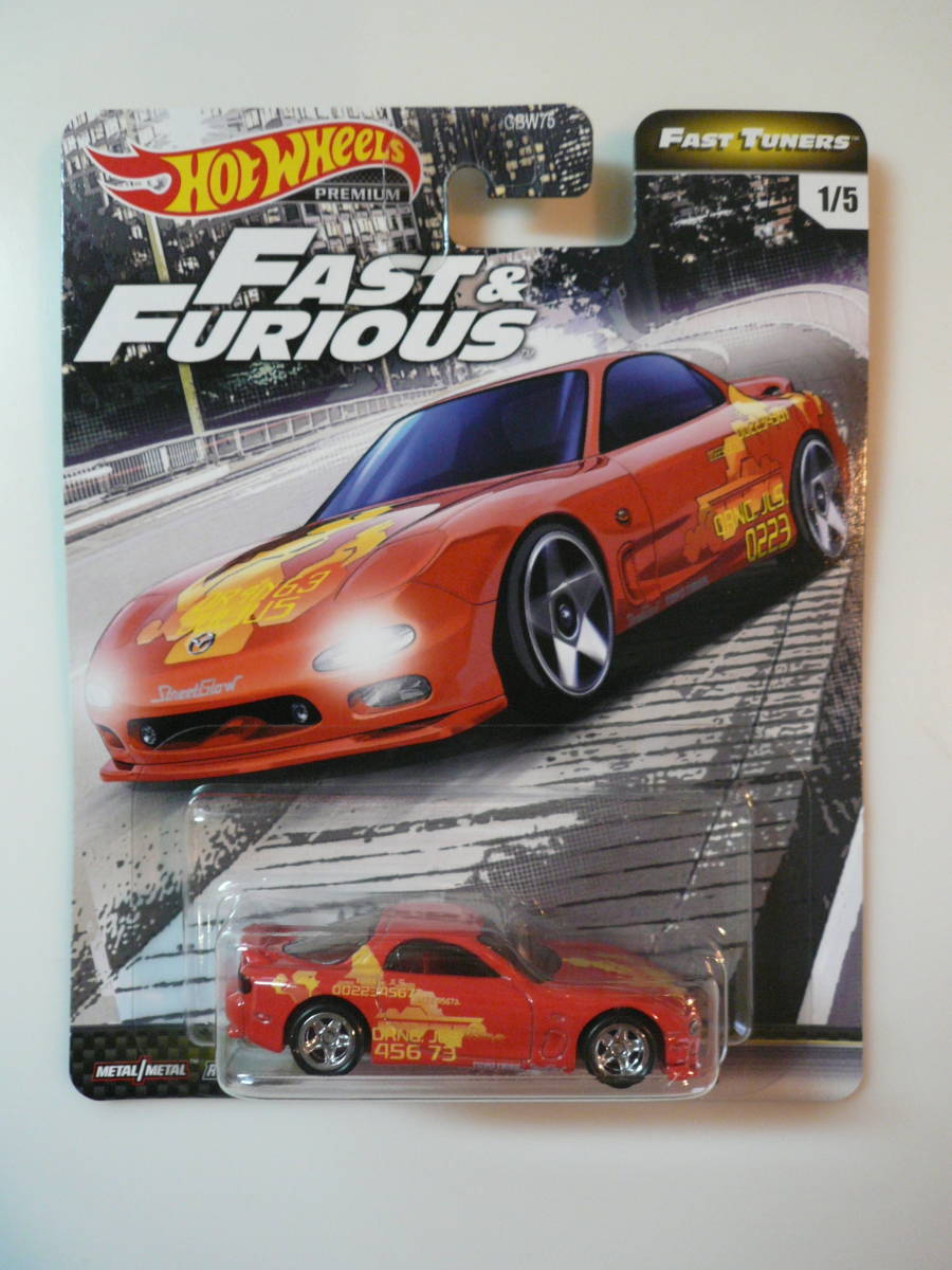 即決 Hot Wheels(ホットウィール)Premium(プレミアム)FAST＆FURIOUS/Mazda(マツダ) RX-7 FD3S 新品 ワイルド・スピード_画像2