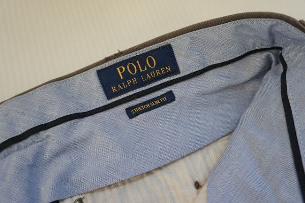 【即決】POLO RALPH LAUREN ポロラルフローレン メンズ ストレッチスリムパンツ グレー系 サイズ:31/32【733647】_画像5