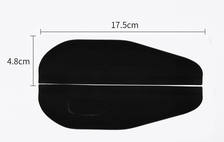  Volkswagen Black Raver door mirror rain guard visor left right set 