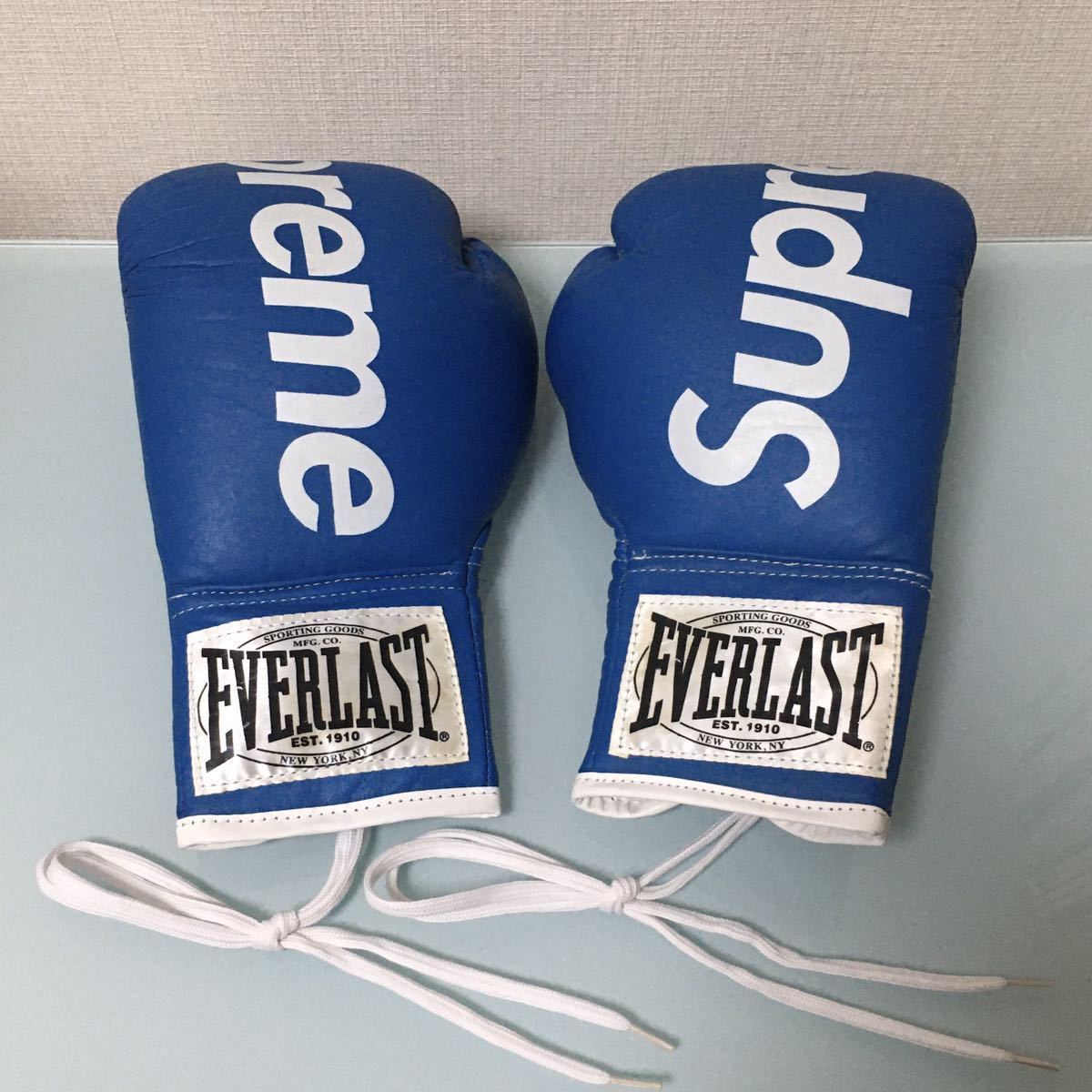 超希少 Supreme EVERLAST Boxing Gloves 青 ボクシンググローブ シュプリーム エバーラスト レッド Blue