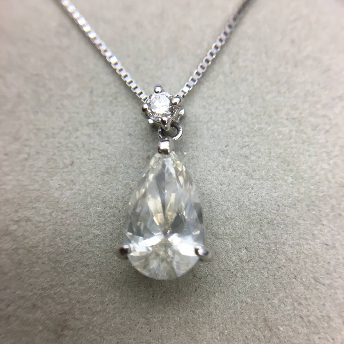 天然ダイヤモンド プラチナ ネックレス 0.458ct-connectedremag.com