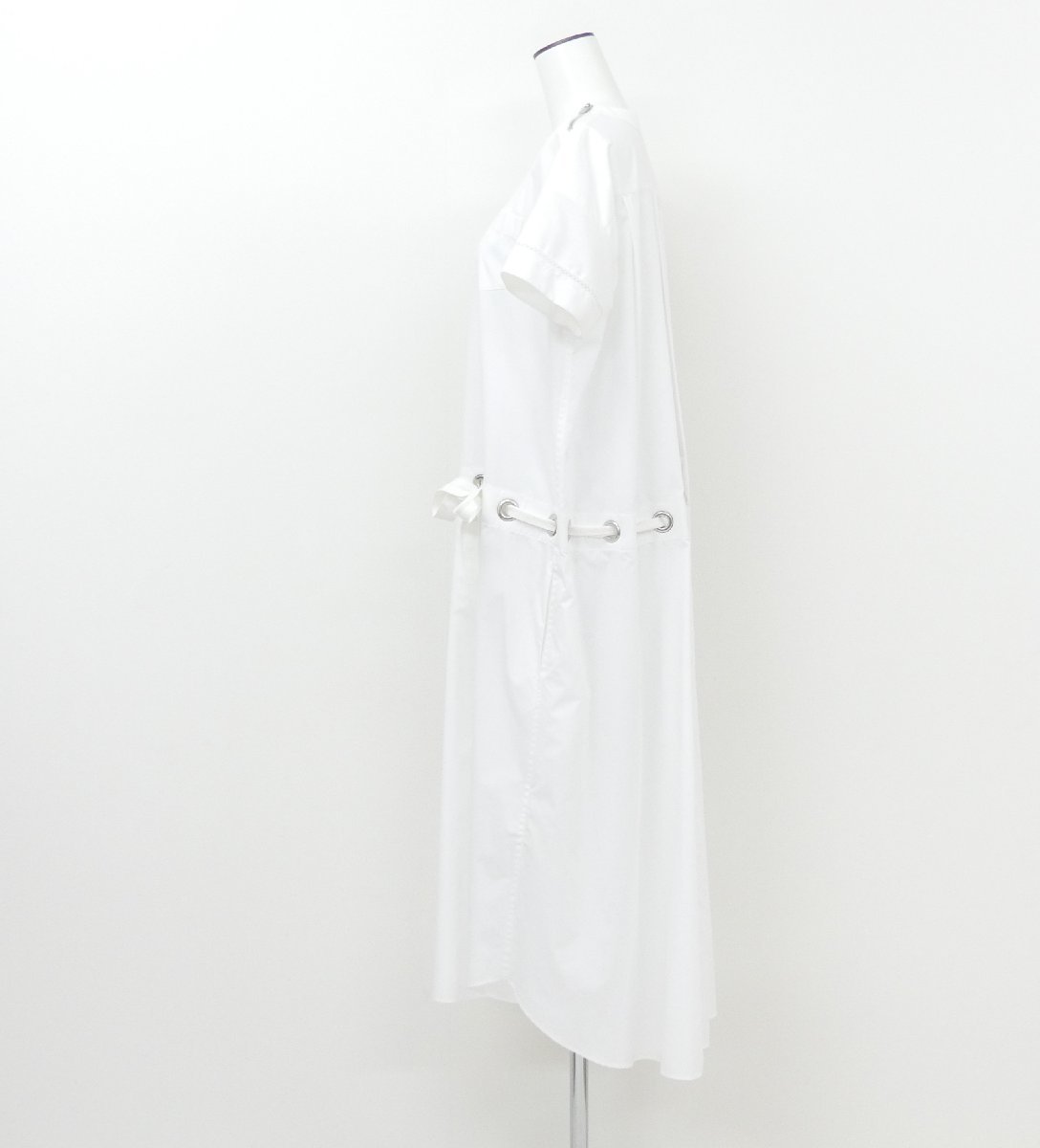 sacai ワンピース ドレス 1 ホワイト ポリエステルコットン ’18年商品 3613_画像5
