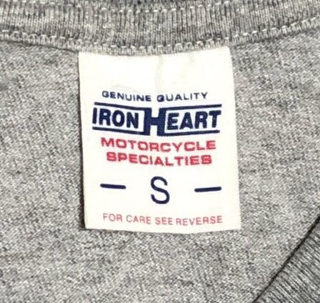 アイアンハート VネックポケットTシャツ / IRON HEART, Sサイズ，グレー，IHTP-04_画像3