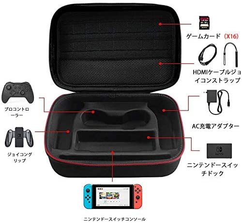 収納バッグ ハードケース Nintendo Switch 対応 旅行用 大容量 ス ニンテンドースイッチ ケース Switch本体/カード/コントローラー/_画像1