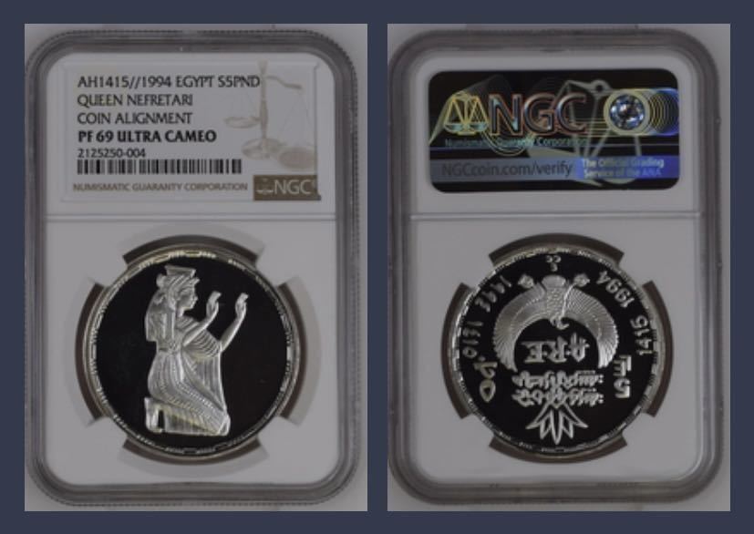 ネリェルタリエジプトAH1415//1994年EGYPT NEFRETARI NGC アンティーク