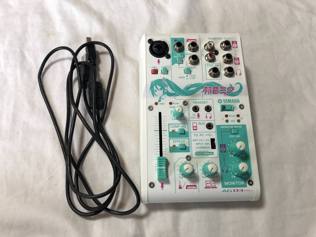YAMAHA AG03 MIKUオーディオインターフェース初音ミクモデル | www