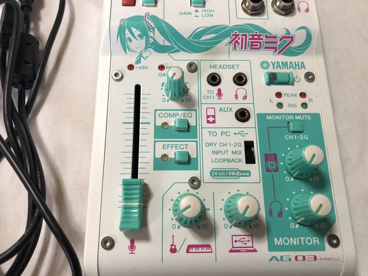 YAMAHA AG03 MIKUオーディオインターフェース初音ミクモデル | www