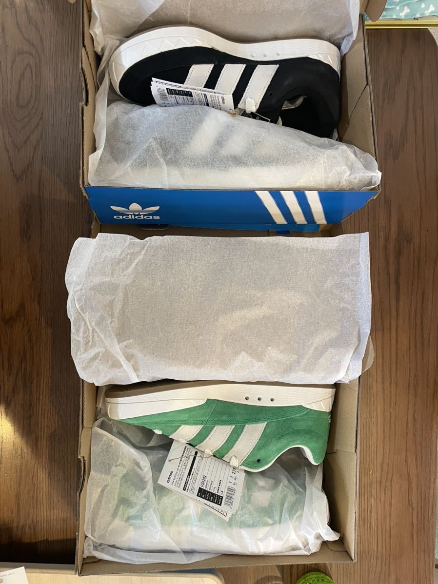 【27.5cm 2足セット】新品 adimatic アディマティック 緑 黒 2色セット 2アディダス グリーン ブラック adidas green black atmos アトモス