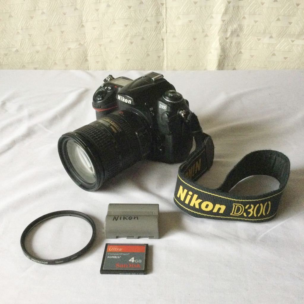 Nikon D300 18-200mm 1:3.5-5.6 付属品(バッテリーパック、SanDisk