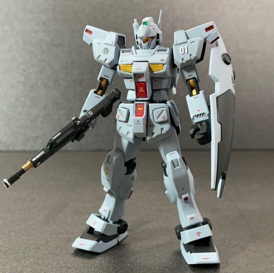 エントリーグレードガンダムとHGUC ジムカスタムミキシング 全塗装